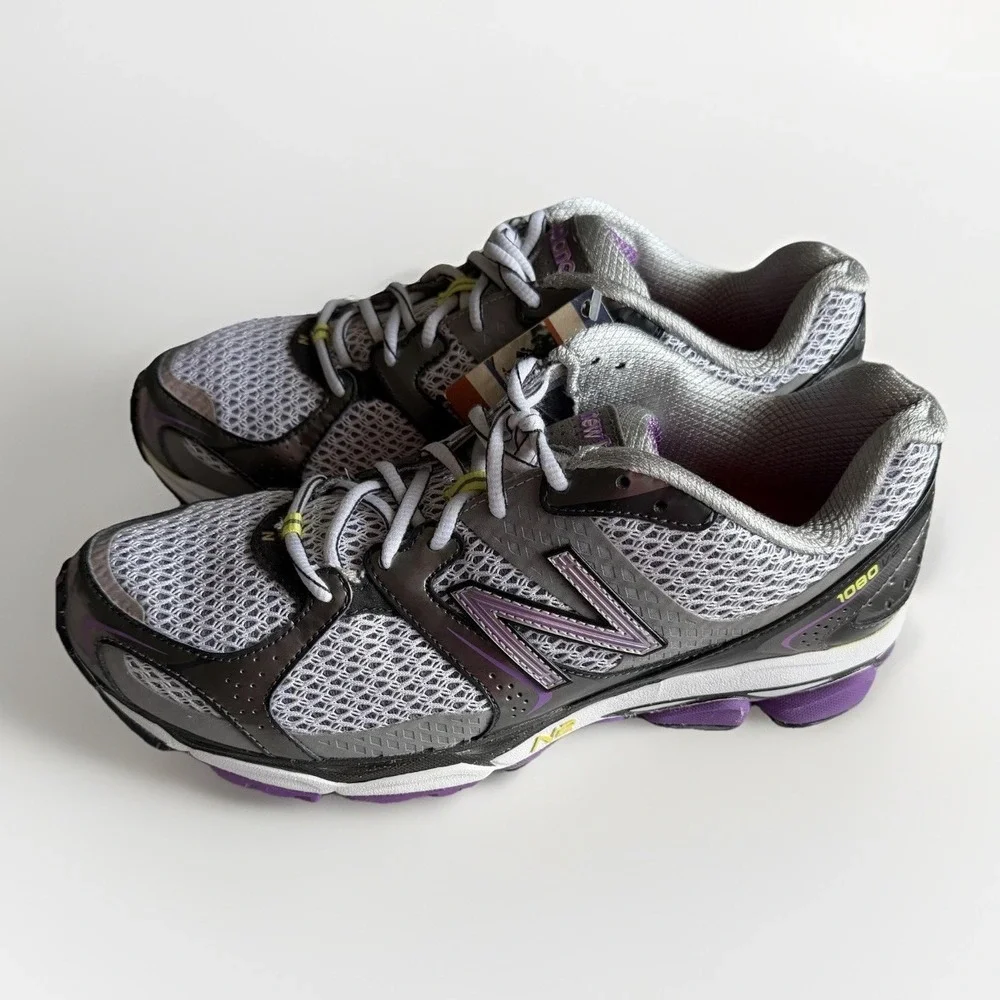 New Balance 1080 v2 Made in USA Women's 10 Gray Purple Running Shoes NWOB - Picture 2 of 8